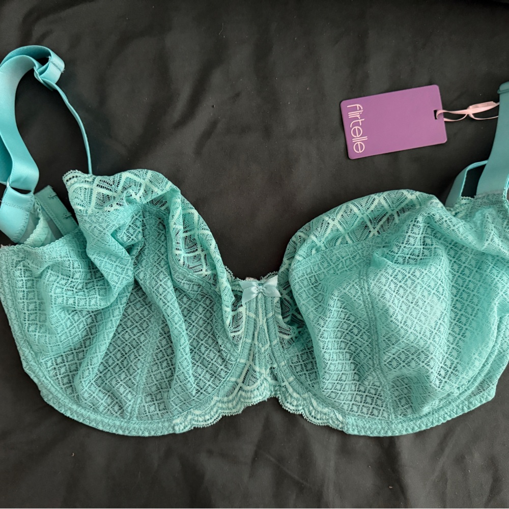 NWT Flirtelle Viola Geo Balcony Bra 34HH/ 34L